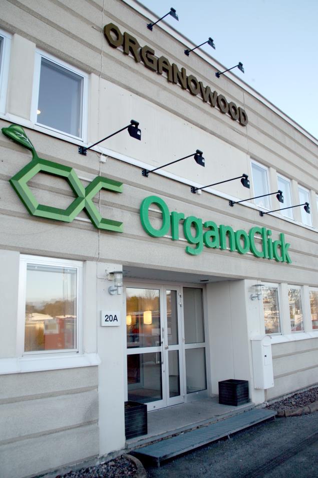OrganoClick företaget Svenskt miljöteknikföretag som utvecklar, producerar och marknadsför funktionella material baserade på miljövänlig fiberkemi.