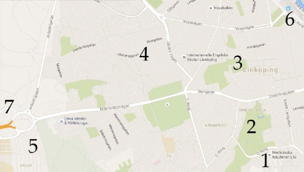 radie på ca 2 km). 1. Campus US (Universitetssjukhuset) och MedFak - ditt nya hem! 2. Trädgårdsföreningen 3.