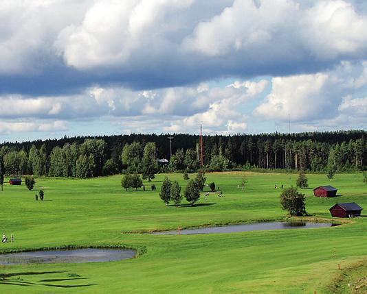 Banan, som har tre 9-hålsslingor, rankas också av många spelare som en av Norrlands mest attraktiva. Det är en parkoch skogsbana i naturskön miljö, delvis på gammal åker mark.