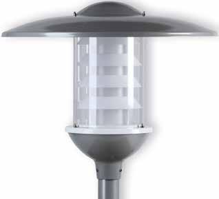 Camillo LED HS/HI Traditionell stolparmatur med LEDeller