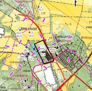 Grundvatten PLANBESKRIVNING, LAGA KRAFT 2017-04-19 FÖRUTSÄTTNINGAR Nuläge Området i stort karaktäriseras av uppstickande häll- och moränområde med mellanliggande lerig mark.