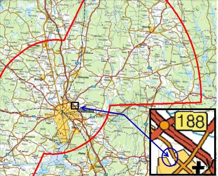 Totalförsvaret PLANBESKRIVNING, LAGA KRAFT 2017-04-19 FÖRUTSÄTTNINGAR Riksintresse och stoppområde för höga objekt.