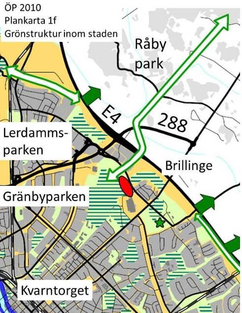 Gränbyparken har en nyckelfunktion i den rekreativa grönstrukturen för nordöstra Uppsala.