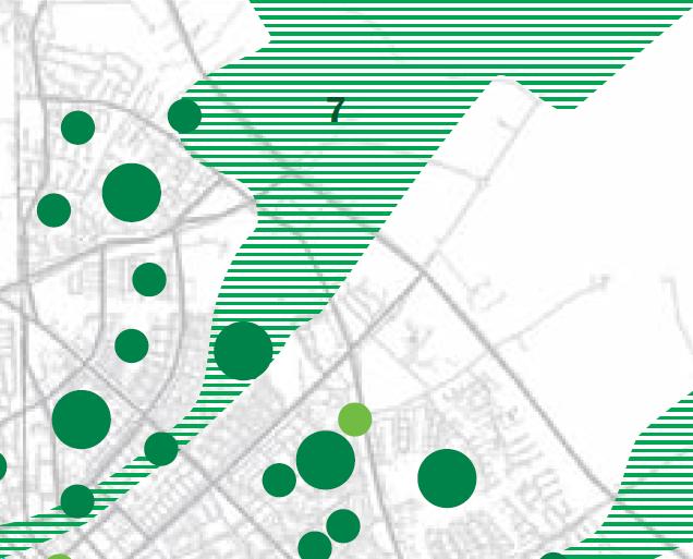 TIDIGARE STÄLLNINGSTAGANDEN Översiktsplanen 2010 Planområdet ligger inom stadsväven. Se även Markanvändningskarta 1b och kapitel 3.3.2. Planområdet ingår även delvis i Grönstruktur inom stadsväven och är en del av Vaksalakilen.