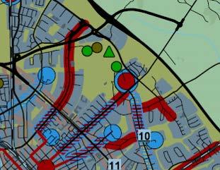 läge) Gällande detaljplaner Större delen av planområdet omfattas av detaljplan för Gränbyparken (Pl 70U) och har markanvändningen PARK som är markerad med mörkgrön
