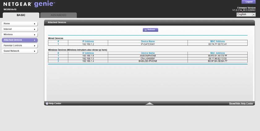 Operating Instructions Integrera mobila slutenheter med IP-gateway Fig. 4 OBS! Hämta IP-adress för IP-gateway direkt från listan över anslutna enheter, t.ex. 192.168.1.2. 5.