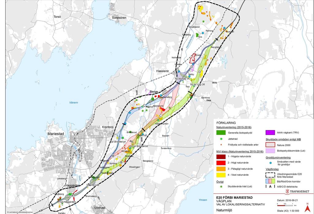 Effekter och konsekvenser Naturmiljö Ny bro över Tidan Ängs- och betesmarker och biotopskyddade objekt