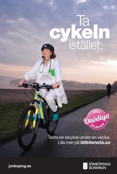 Inga onödiga bilresor Potentialen är god i Jönköping att locka bilister till att bli cyklister istället.