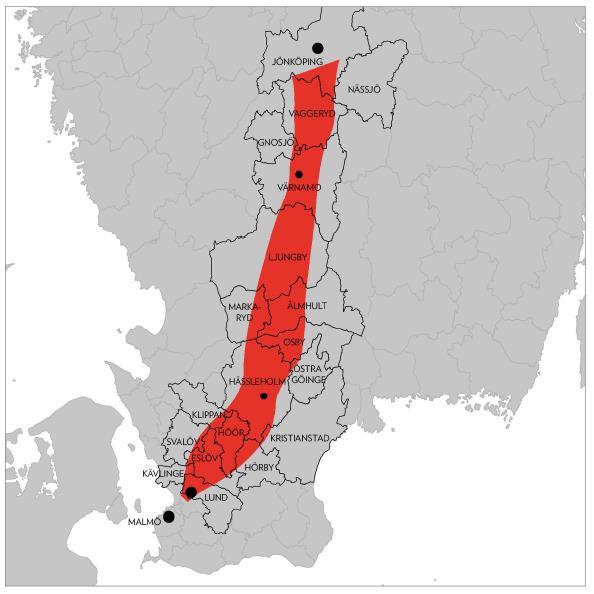 ÅVS Jönköping - Malmö korta fakta Stationsorter: Värnamo Hässleholm Lund