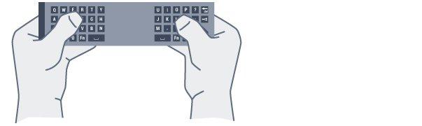 För att skriva stora bokstäver hela tiden trycker du på -knappen i 2 sekunder för att växla tangentbordet till stora bokstäver. Om du vill inaktivera versalläget trycker du på -knappen igen.