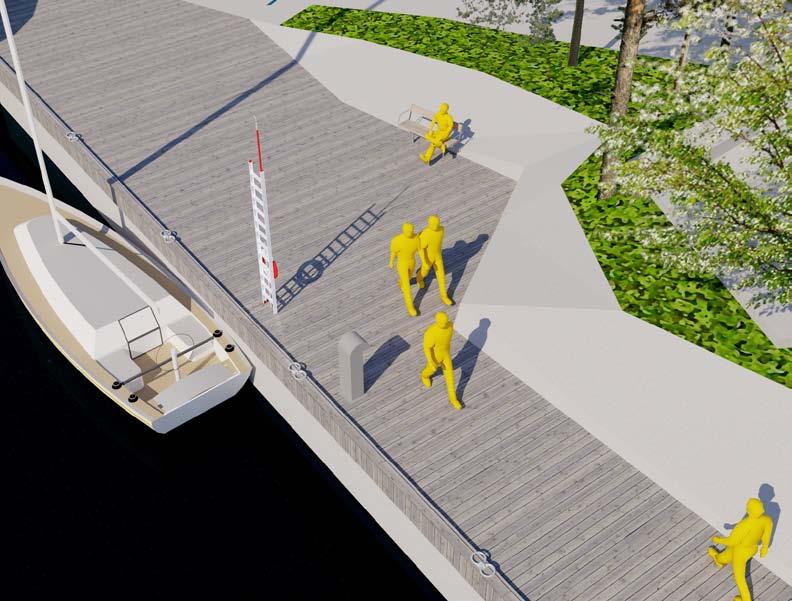 Norrtälje Hamn Design- & funktionsmanual geografisk del Säkerhet & teknik Placering av livräddningsutrustning och teknik i hamnen baseras på följande: - Stockholms hamnar (SH): Teknisk handbok