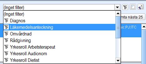 INNEHÅLL: MANUAL FÖR DOKUMENTATION AV ENKEL OCH FÖRDJUPAD LÄKEMEDELSGENOMGÅNG SAMT LÄKEMEDELSBERÄTTELSE I COSMIC... 1 Fördefinierat filter... 2 Dokumentation... 2 Enkel läkemedelsgenomgång.