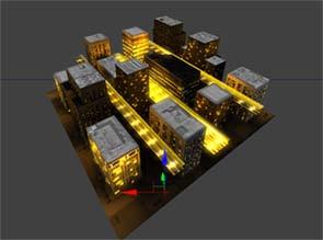 Bild 3 Skärmdump på modul på nivå 2 tillhörande Unreal Tournament 3 Modulen i bild 4 används på banor där spelaren kan se extremt långt bort.