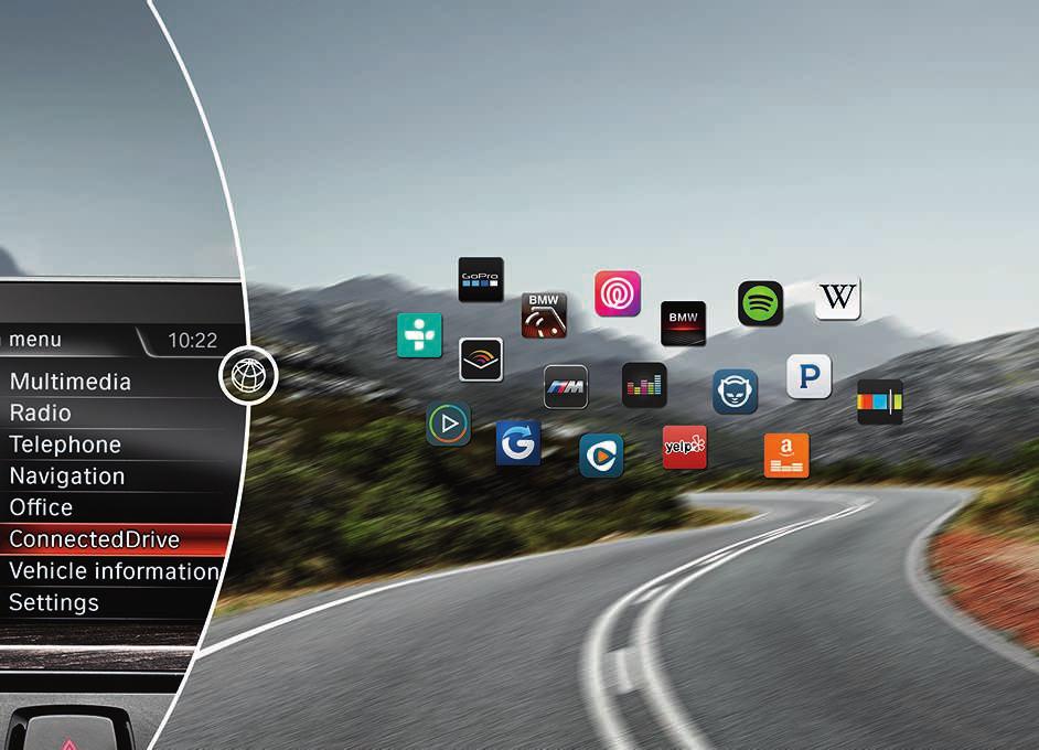 BMW ConnectedDrive tjänster & appar ökar friheten genom samverkan mellan föraren, bilen och omvärlden.