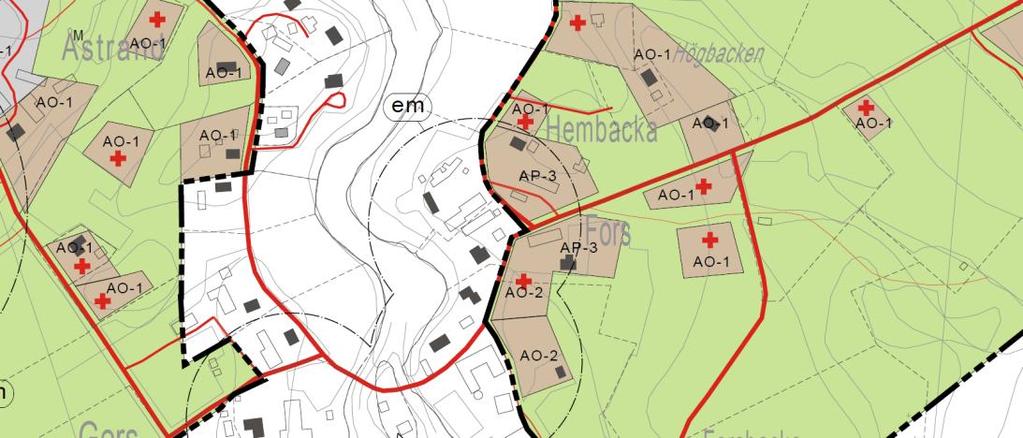 7 Varken i etapplandskapsplan 1 (gällande handel) eller i etapplandskapsplan 2 (gällande förnybar energi) finns det några reserveringar eller utvecklingsprinciper för delgeneralplanområdet. 3.