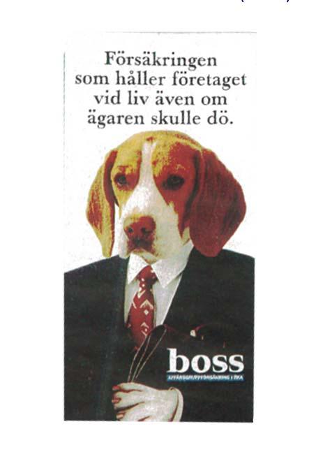 Jämförande reklam (forts) Det innebär att Hugo Boss goda renommé utnyttjas till att ge