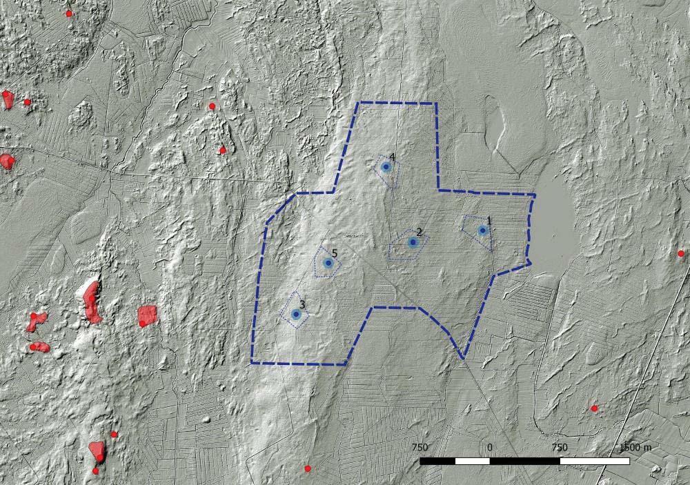 Keski-Pohjanmaan ArkeologiaPalvelu Malax 2017 3. Landskap, topografi och geologi 6 Storleken på området är ca 500 hektar.