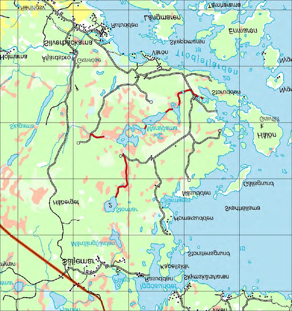 8.4 Avrinningsområde: 50051 Stormarbäcken 8.4 Stormarbäcken Koord: X: 674755 / Y: 158045 Karta över Stormarbäcken (1 ruta = 1 km 2 ).
