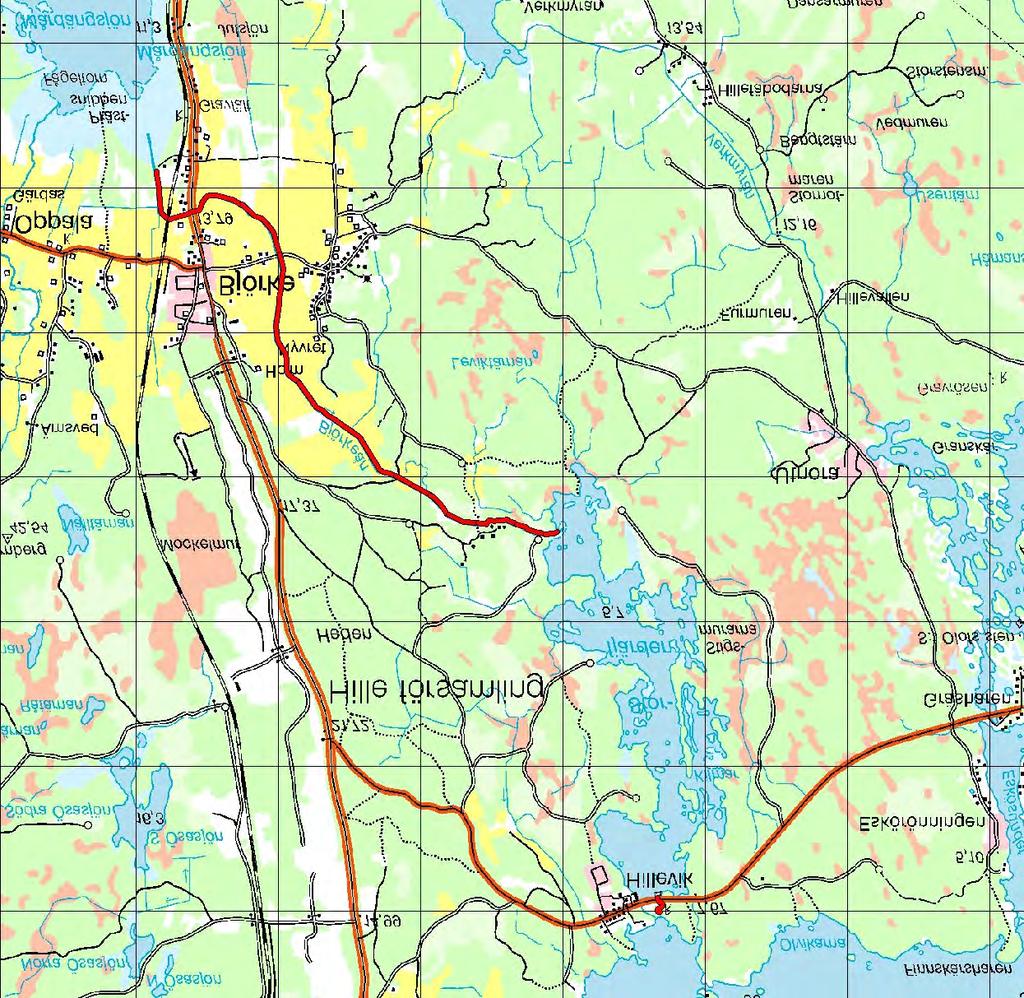 8.13 Avrinningsområde: 50051 Björkeån 8.13 Björkeån Koord: X: 674402 / Y: 157865 Karta över Björkeån (1 ruta = 1 km 2 ).