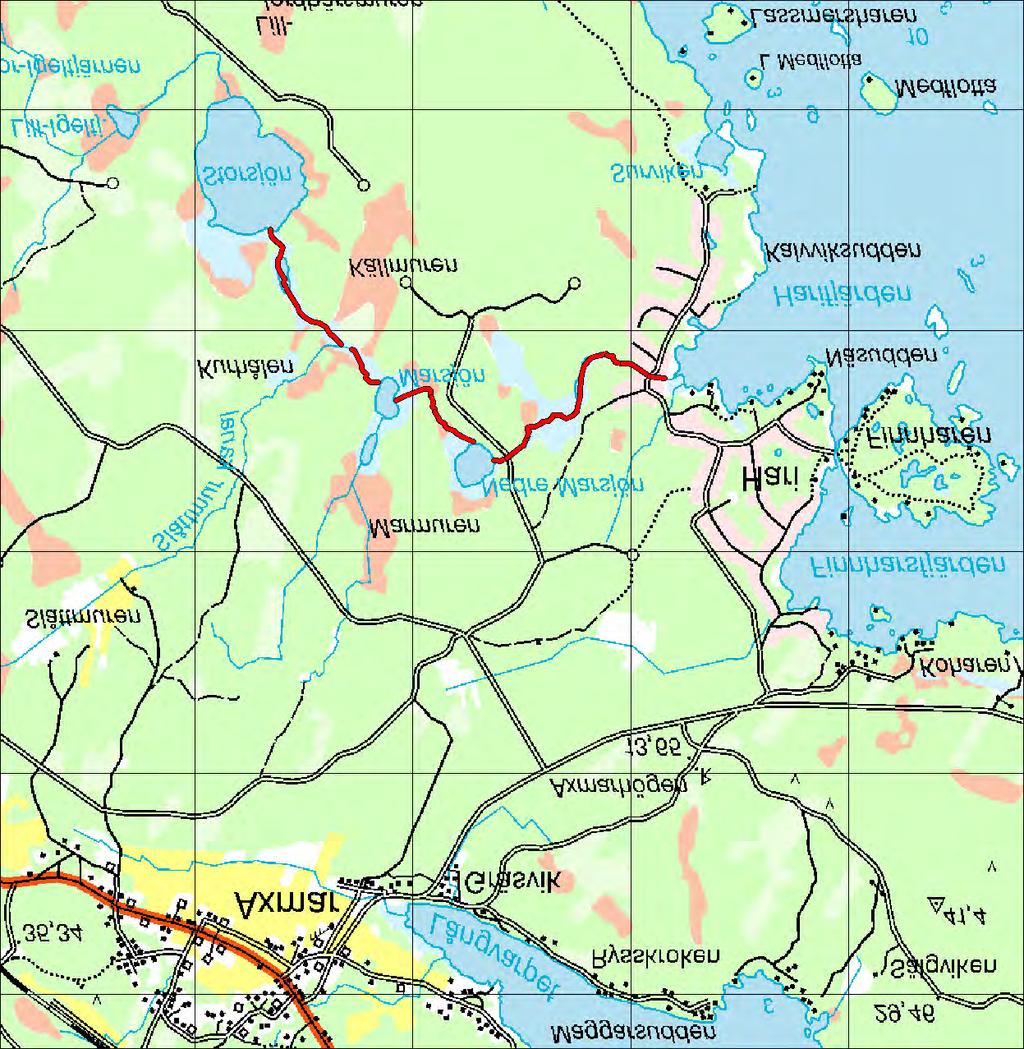 6.3 Avrinningsområde: 49050 Harifjärdsbäcken 6.3 Harifjärdsbäcken Koord: X: 676320 / Y: 157320 Karta över Harifjärdsbäcken (1 ruta = 1 km 2 ).