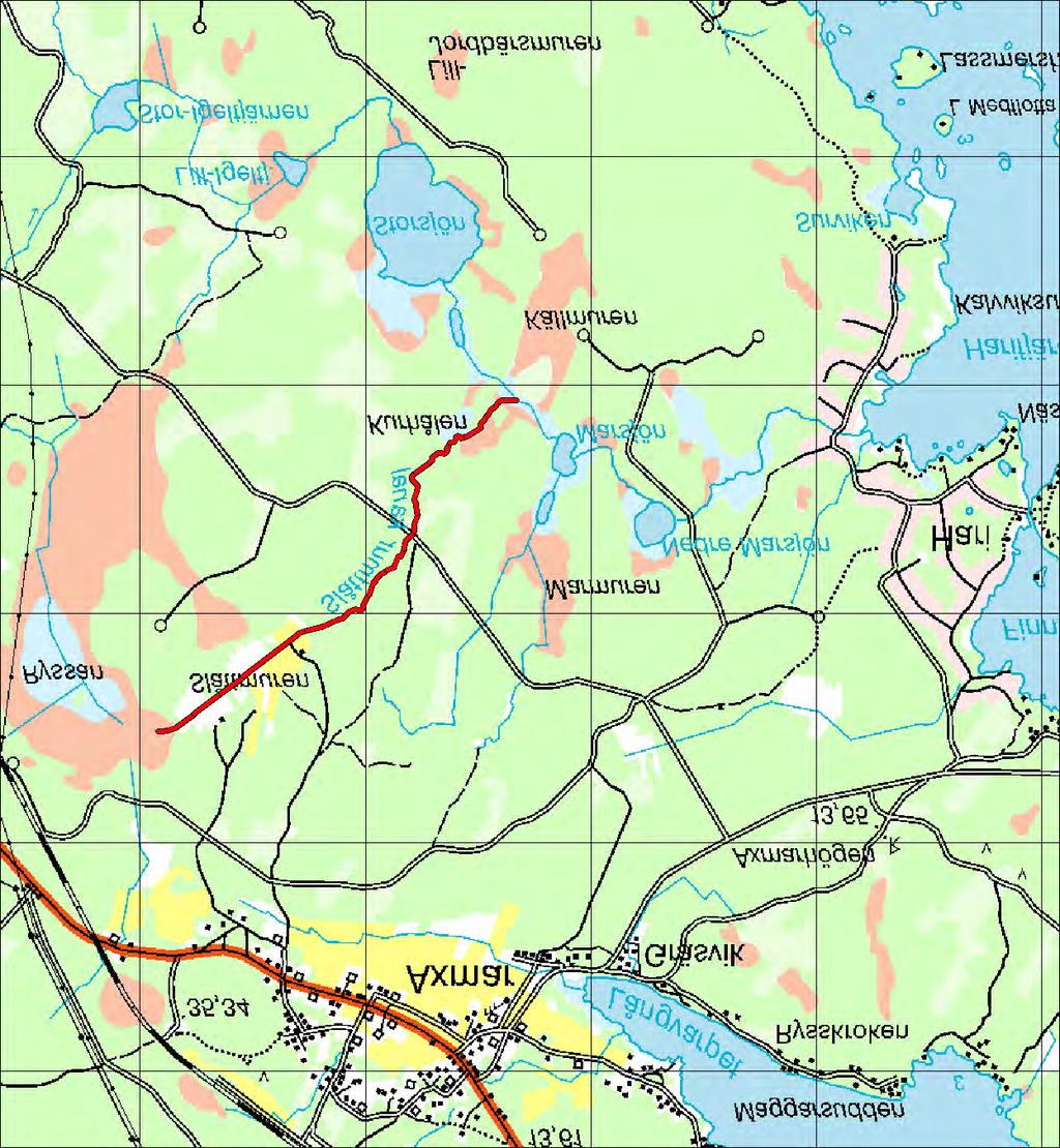 6.4 Avrinningsområde: 49050 Slåttmur kanal 6.4 Slåttmur kanal Koord: X: 676304 / Y: 157166 Karta över Slåttmur kanal (1 ruta = 1 km 2 ).