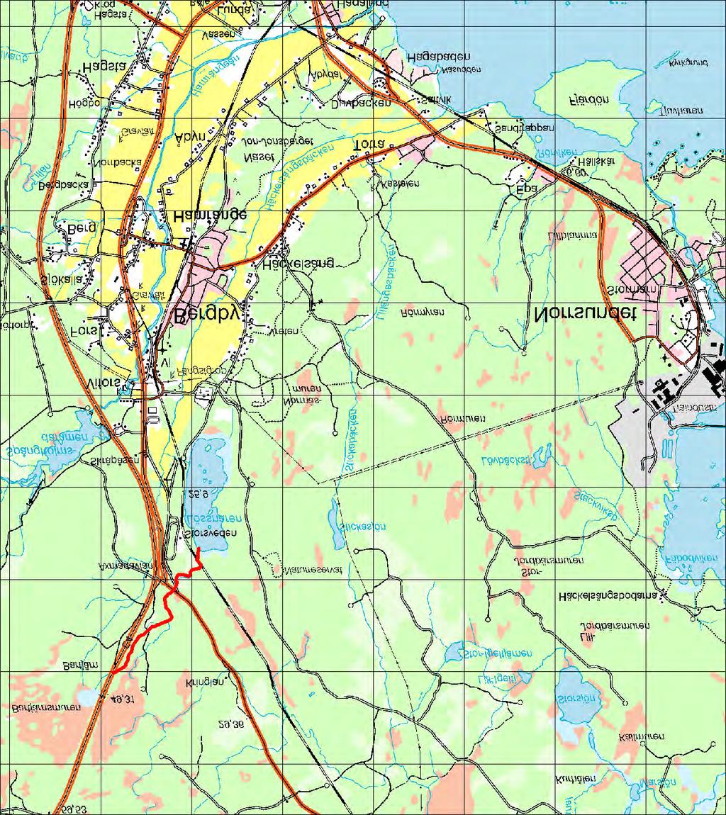 7.5 Avrinningsområde: 50000 Hedbäcken 7.5 Hedbäcken Koord: X: 676067 / Y: 156708 Karta över Hedbäcken (1 ruta = 1 km 2 ).