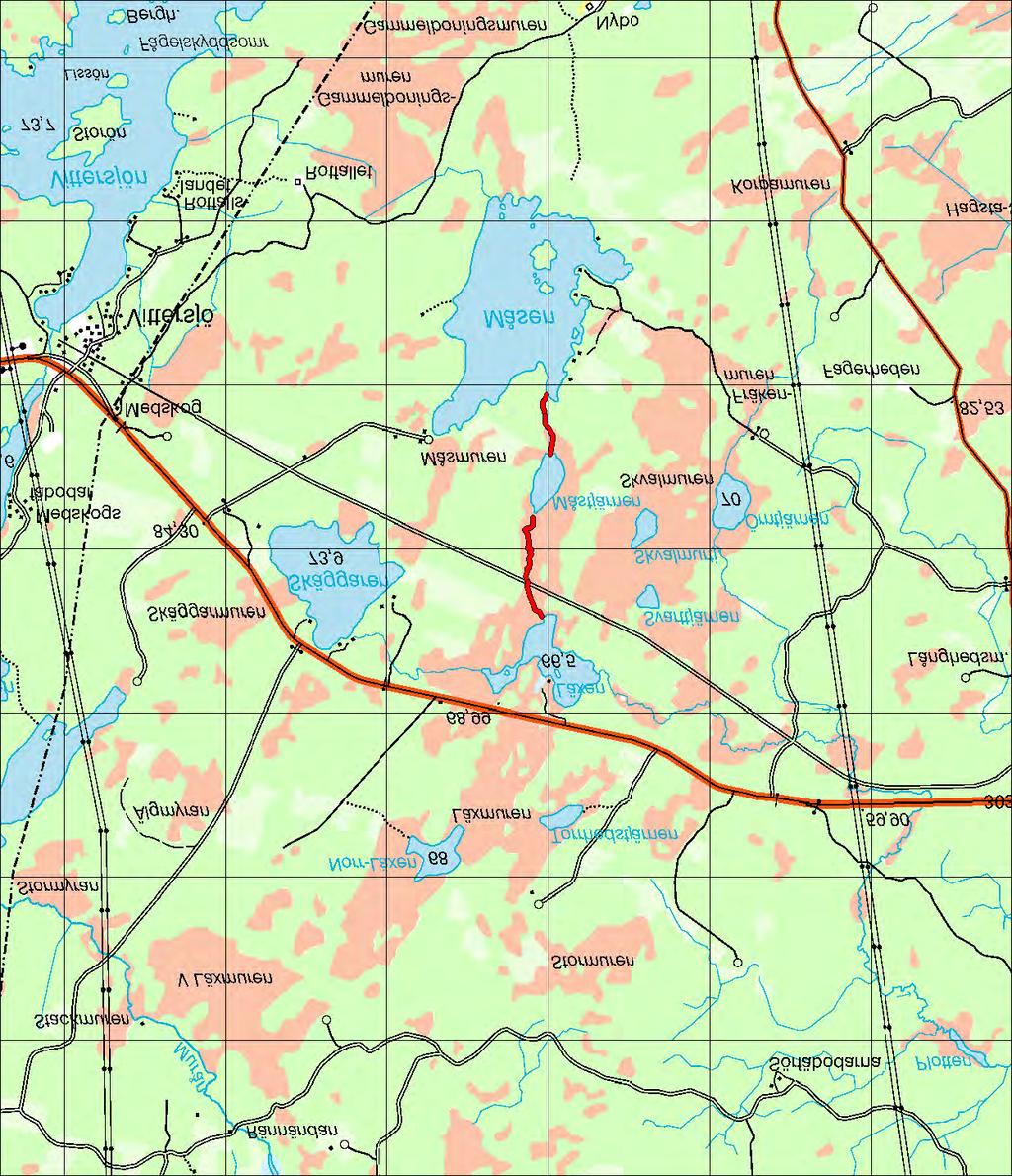 7.10 Avrinningsområde:50000 Måstjärnsbäcken 7.10 Måstjärnsbäcken Koord: X: 675345 / Y: 156197 Karta över Måstjärnsbäcken (1 ruta = 1 km 2 ).