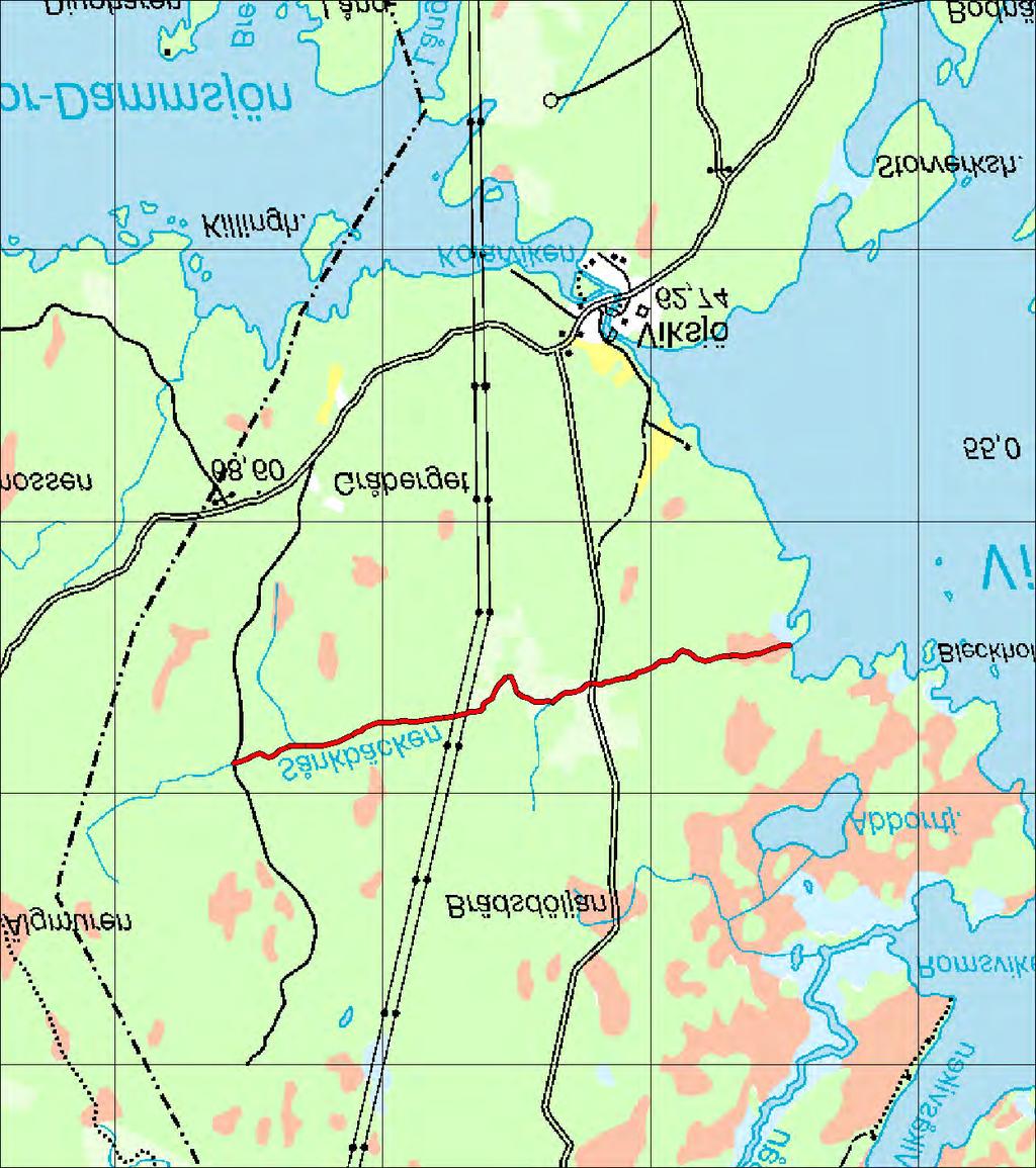 7.16 Avrinningsområde: 50000 Sånkbäcken 7.16 Sånkbäcken Koord: X: 676383 / Y: 155865 Karta över Sånkbäcken (1 ruta = 1 km 2 ).