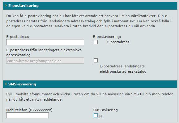 3 Personliga inställningar Logga in som vårdpersonal och klicka på din mottagning. Välj Personliga inställningar. Ändra signatur 1.