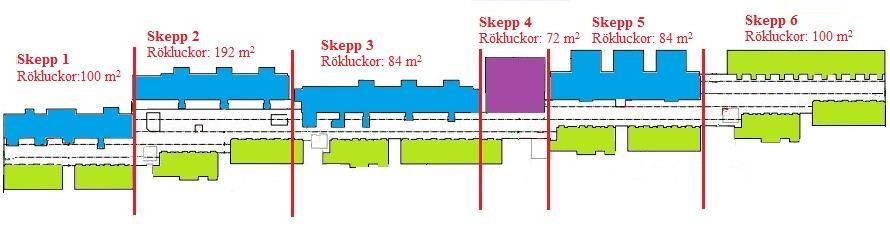 Gymnastiksalen på entréplan och musiksalen på plan 2 sköts av aggregat i byggnaden.