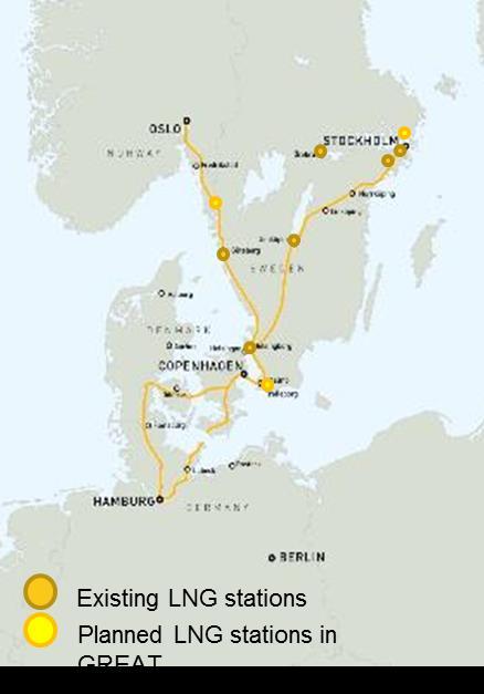 4. Utbyggnad av infrastruktur för flytande och komprimerad gas Tre C-LNG tankstationer Stockholm - Expected EIO Q4 2017 Malmö - Expected EIO Q2