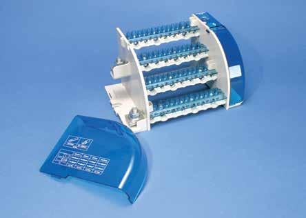Fyrpoligt distributionsblock - TDL TDL 250/400A TDL 250/400A 400 A - IEC / I = 400 A IEC I = 400 A UL/CSA Icw KA rms 1s : 23 IPk KÂ : 51 Ui : 1000 VAC 1500 VDC IEC Vin : 600 V UL 28 (1.