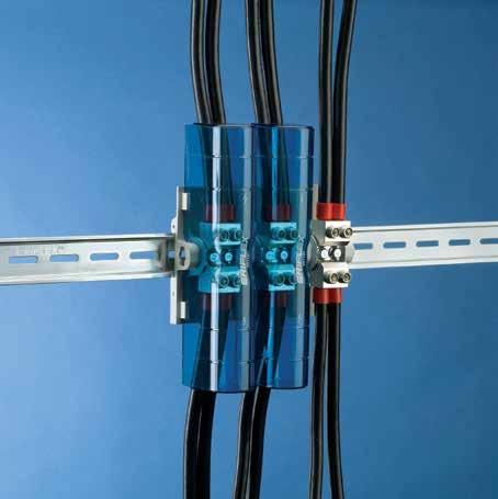 kopparblock Testat och certifierad i enlighet med IEC 60947-7-1 Ui=1000VAC / 1500VDC UL