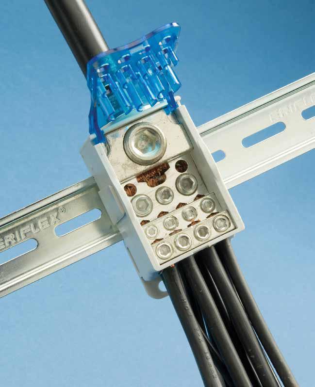 Enpoliga distributionsblock Patenterad design med