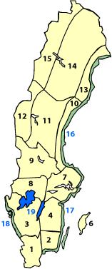 Gävleborgs län innehåller tre klimatdistrikt; Södra Norrlands inland (11), Södra