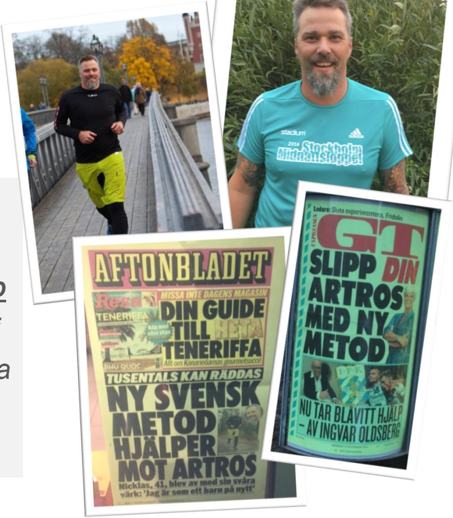Innan Nicklas kom i kontakt med Episurf hade han genomgått 6 ingrepp utan några bestående resultat, vilket