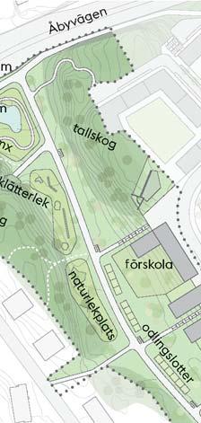 Lisebergsprken och dlgången gen vä Åby bullerskärm dgvttendmm tll s kog bm x klä tte rl tll s ek förskol tb erg c r k n r tte lo gs lin b od ts pl lek Ös tur n pulkbcke Dlgången melln Östberg och