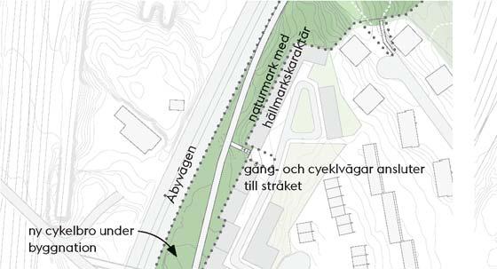 Nedn. Illustrtionspln - Stråket längs Åbyvägen.
