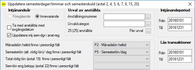 Om du markerar rutan Visa ber-underlag, får du fram de lönearter som ligger till underlag för beräkningen.