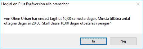 Observera att du ska trycka Enter när du kommer in på den första anställde för att programmet ska påbörja sin beräkning.