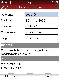 Loggning Loggning 36 15 För ventiler av annat fabrikat än TA, tryck på funktionsknappen Alternativ, välj Ändra till Kv-mode och tryck retur. Skriv in information om ventilen.