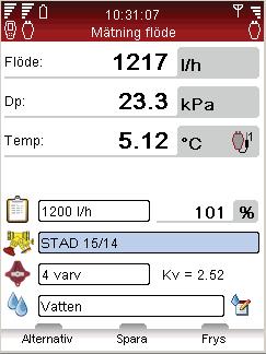 Knappsats 8 1 2 3 1 Informationsfält Ikonerna i informationsfältet visar detaljerad information om batteristatus, anslutningstyp och styrka.