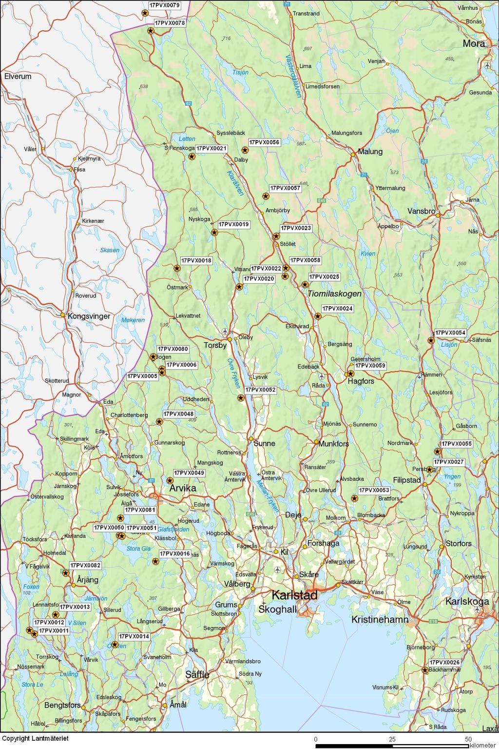 Kiselalger i Värmlands län 20 Figur 2.