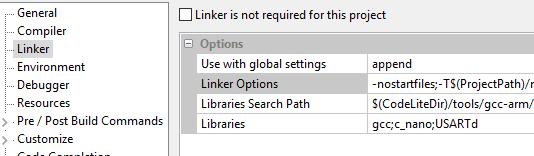EXEMPEL: Programbibliotek med USART-rutiner Installera biblioteket genom att kopiera filerna till deras "standardplatser" libusart.