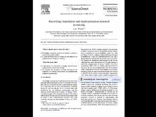 Guideline implementation in allied health professions Systematic review 14 studies (8 on pharmacists) In most studies small intervention effect (process and patient outcomes) Interventions: education