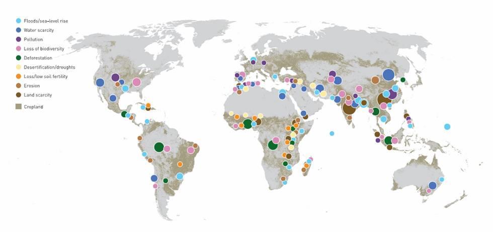 . Tecken på globala natur resurs