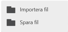 Hantera en fil Importera en fil Du kan importera och visa en PDF-fil på den interaktiva whiteboardtavlans skärm och skriva text eller rita figurer på den visade filen.