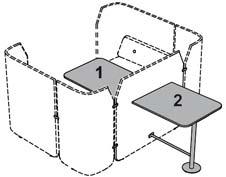 Skärm Med kopplingsbeslag. För koppling på två sidor. ( # ) = ange färg på koppling S (silver), W (vit), B (svart) FICC2 # tyg priskl. Basic 4118 tyg priskl. 2 4457 tyg priskl. 3 4667 tyg priskl.