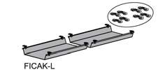 ( ) = ange färg S (silver), W (vit), B (svart) Kabelgenomföring Rektangulärt kabelurtag med kantlist av plast. T97 56 Placering av T97, Fields Kabelpaket Kabeldragningspaket inkl.