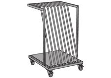 För skiva U-MCZTV86N U-MCZB82N 1246 450 x 1580 mm. För skiva U-MCZTR85N U-MCZB15N 1543 Kabelränna systembord Mörkgrå. Monteras i ramen under skivan. Öppningsbar från front- och baksida. Längd: 260 mm.